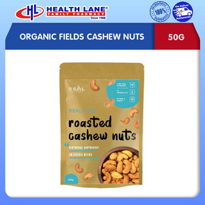 ORGANIC FIELDS CASHEW NUTS 50G